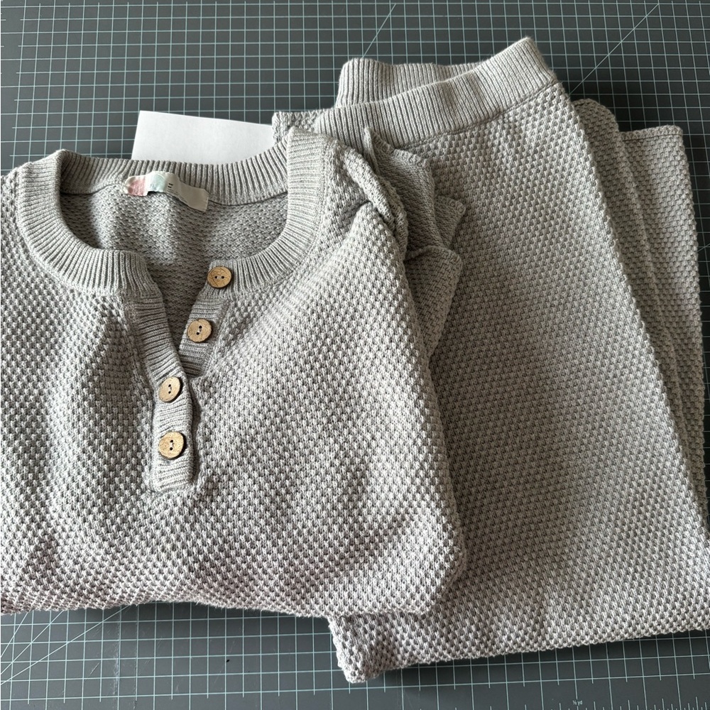 Free People Haley Lounge Set Grey Womens Medium